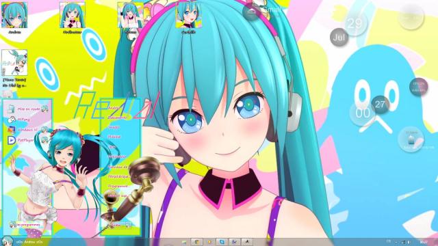 win7主题 电脑主题 萌娘资源 初音 miku Re:Dial