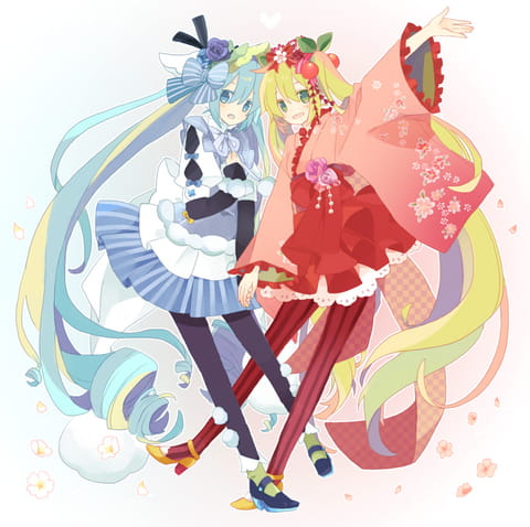 Miku，初音未来，雪Miku ，樱Miku