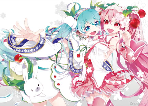 Miku，初音未来，雪Miku ，樱Miku