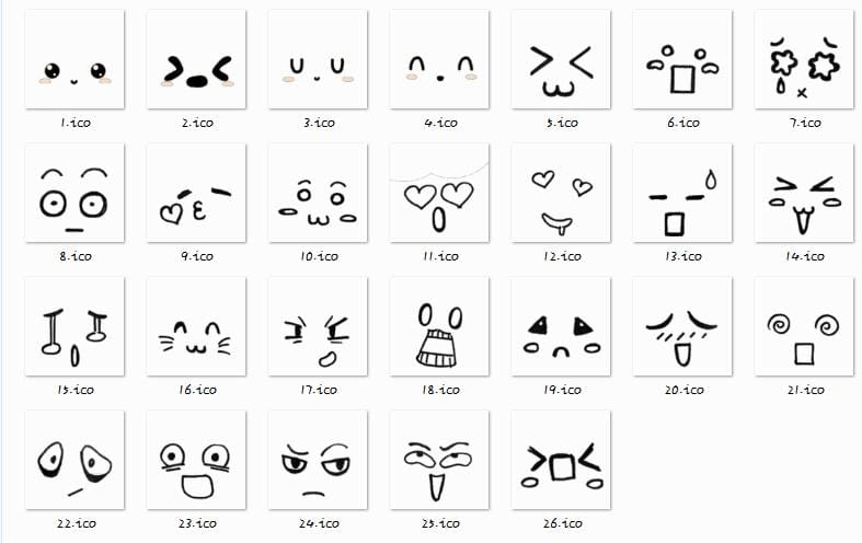 系统图标 萌化 颜文字 卖萌