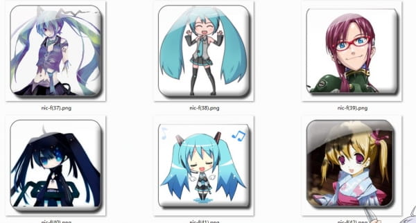 系统图标 系统萌化 图标 萌化 初音 miku 萝莉 御姐