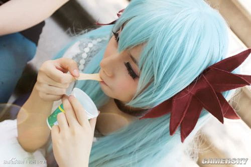 初音 小丑面具 cos cosplay 黑化初音 面具初音 萌娘