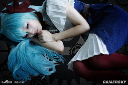 初音 小丑面具 cos cosplay 黑化初音 面具初音 萌娘