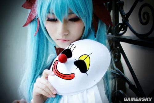 初音 小丑面具 cos cosplay 黑化初音 面具初音 萌娘