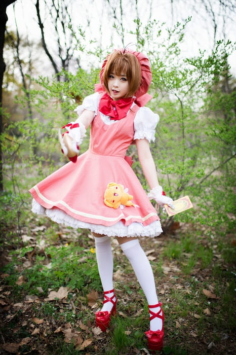 cos cosplay 木之本樱 萌娘 小樱 魔卡少女樱