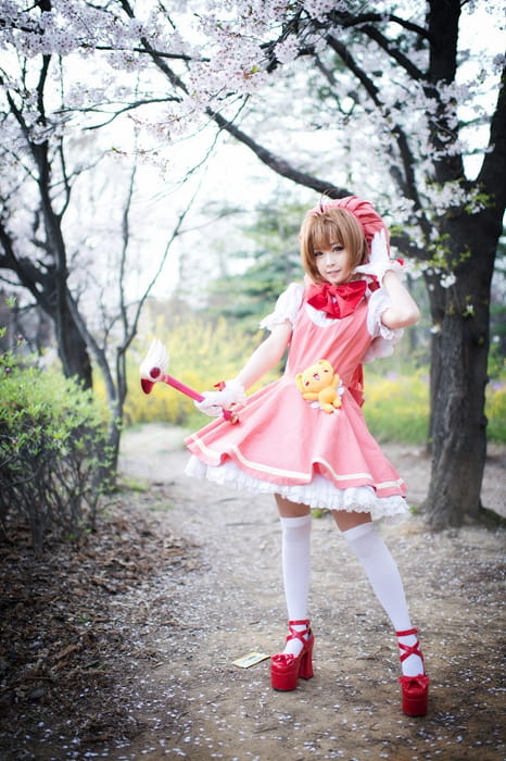 cos cosplay 木之本樱 萌娘 小樱 魔卡少女樱