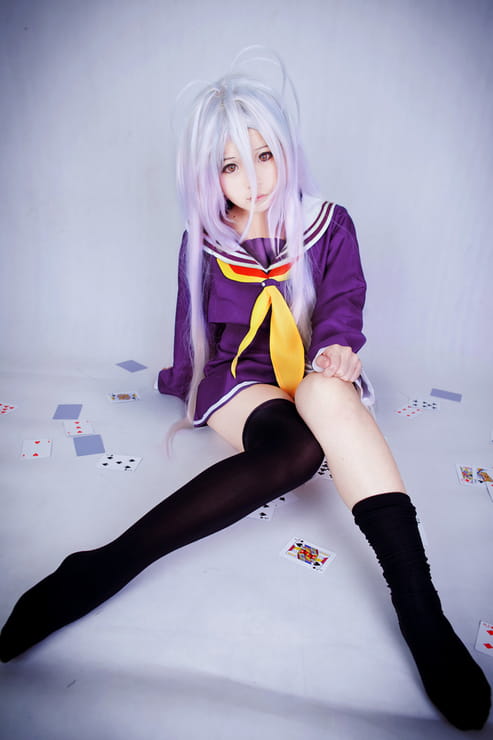 cos cosplay no game no life 萌娘 白