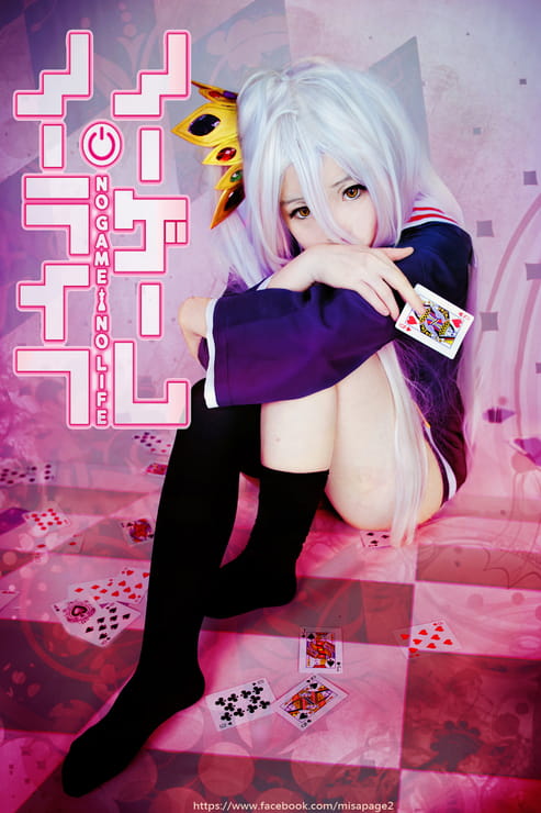 cos cosplay no game no life 萌娘 白