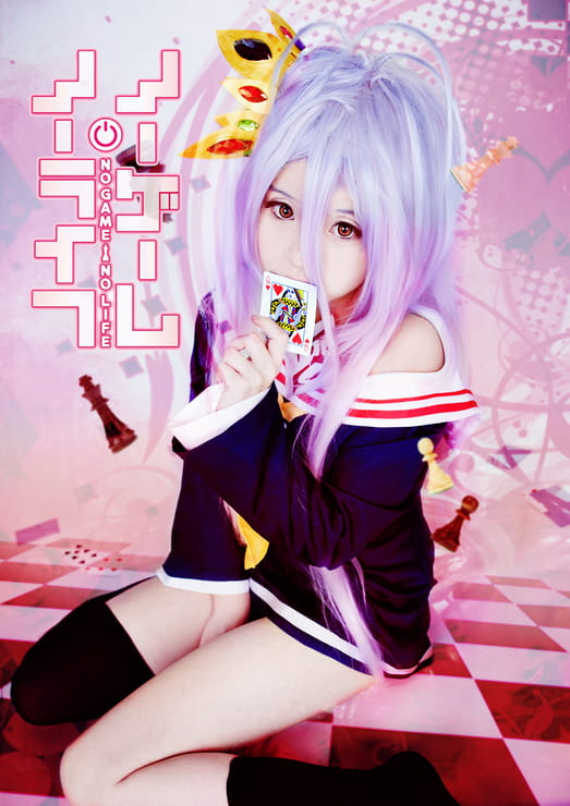 cos cosplay no game no life 萌娘 白