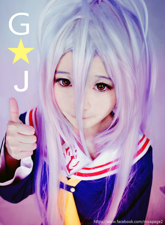 cos cosplay no game no life 萌娘 白