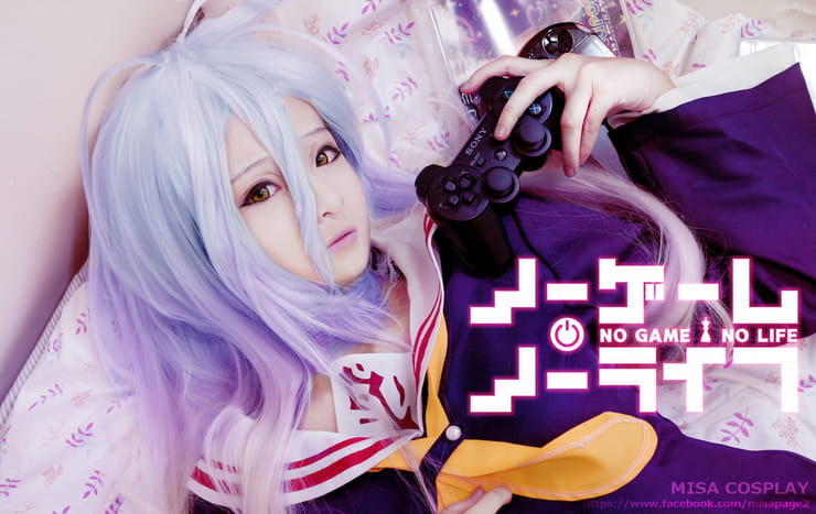 cos cosplay no game no life 萌娘 白