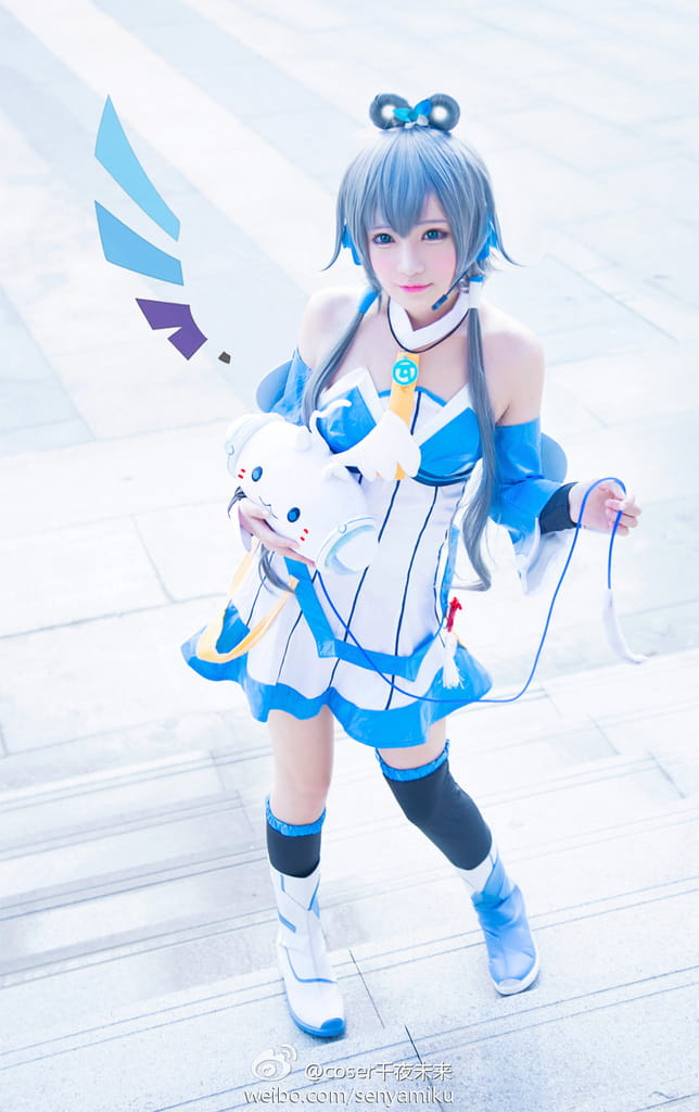 cos cosplay 洛天依 萌娘 v家 夏日