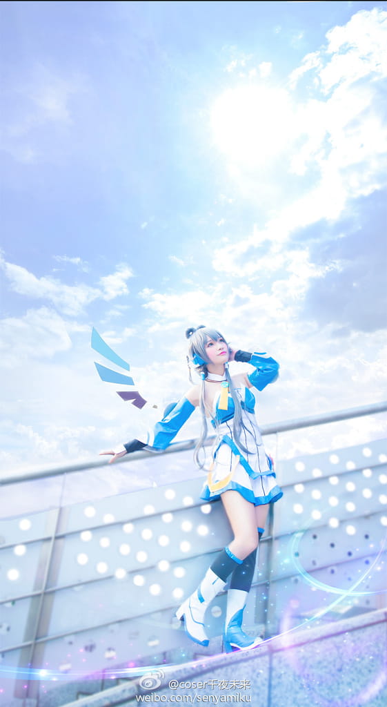 cos cosplay 洛天依 萌娘 v家 夏日