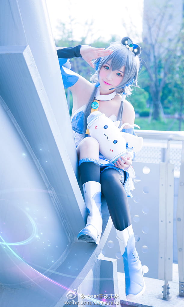 cos cosplay 洛天依 萌娘 v家 夏日