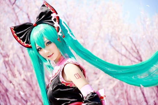 cos cosplay 萌娘 miku 初音 v家 樱花