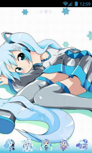 安卓萌化 miku 雪初音 萌娘资源 安卓GO GO主题