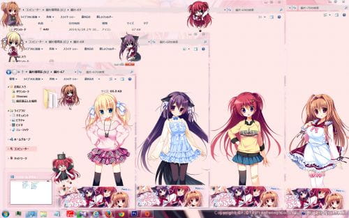 ゆきこいめるとwin7主题