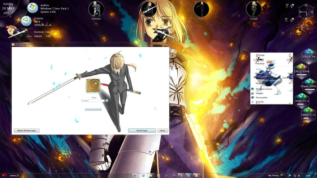 【win7主题】Fate Zero V2 by andrea_37