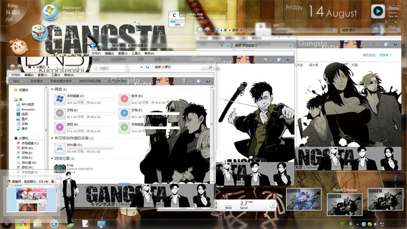win7主题，GANGSTA匪徒，电脑主题