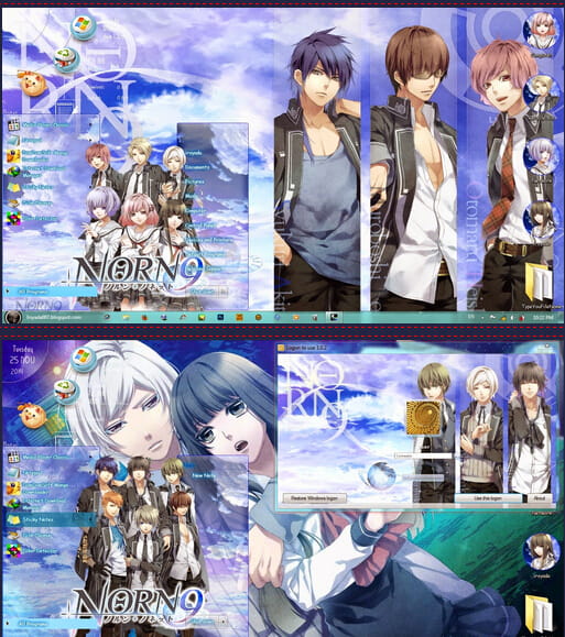 win7主题 电脑主题 萌娘资源 norn9 命运九重奏 恋爱